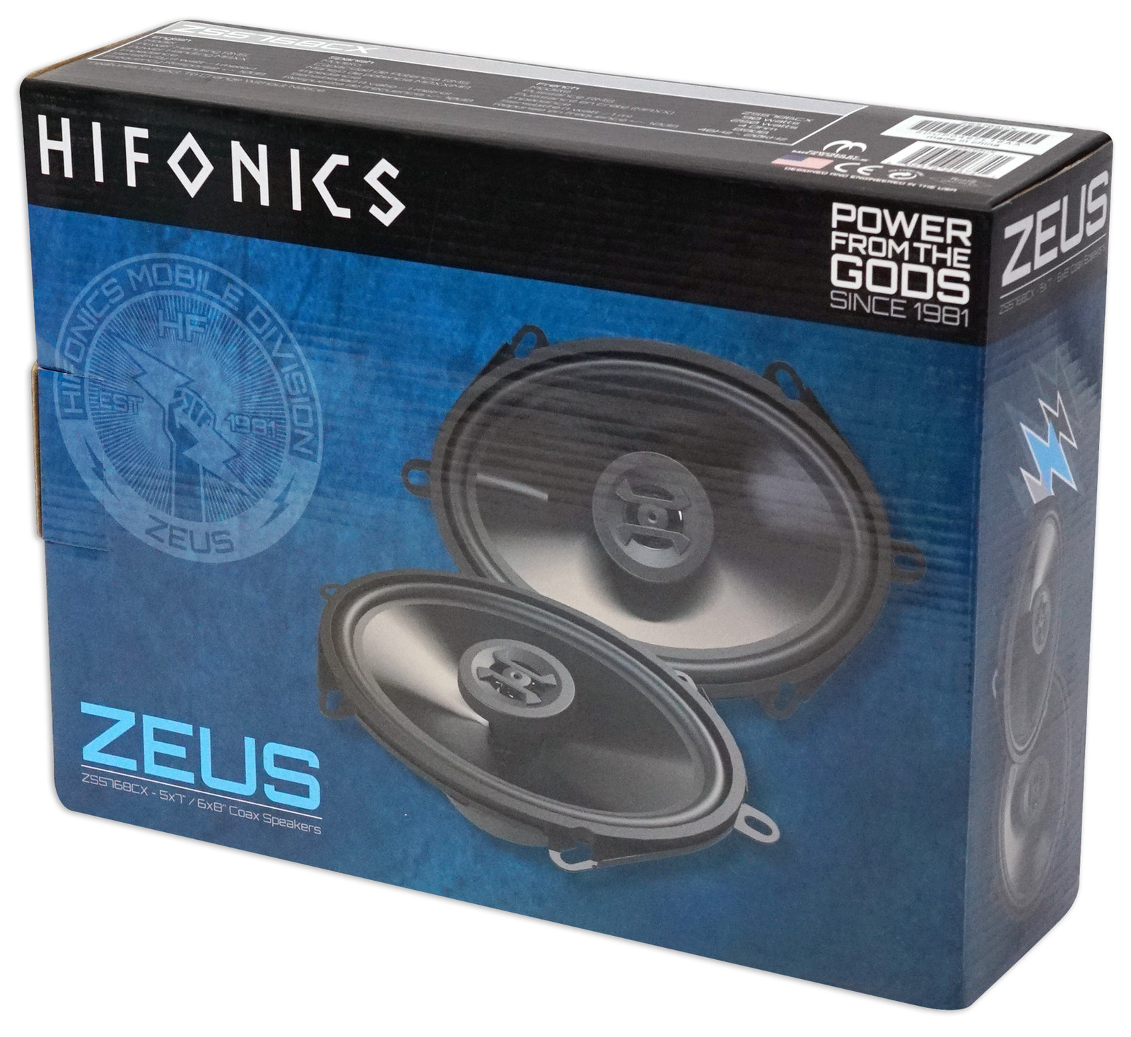 (4) Hifonics ZS5768CX 5x7" or 6x8" 1000 Watt Coaxial Car Audio Speakers