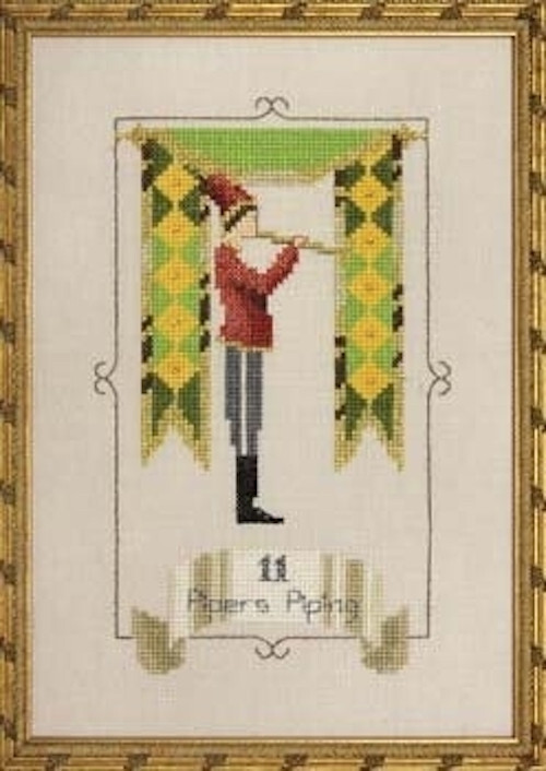 Nora Corbett Cross Stitch Pattern - NC151 - Eleven Pipers Piping
