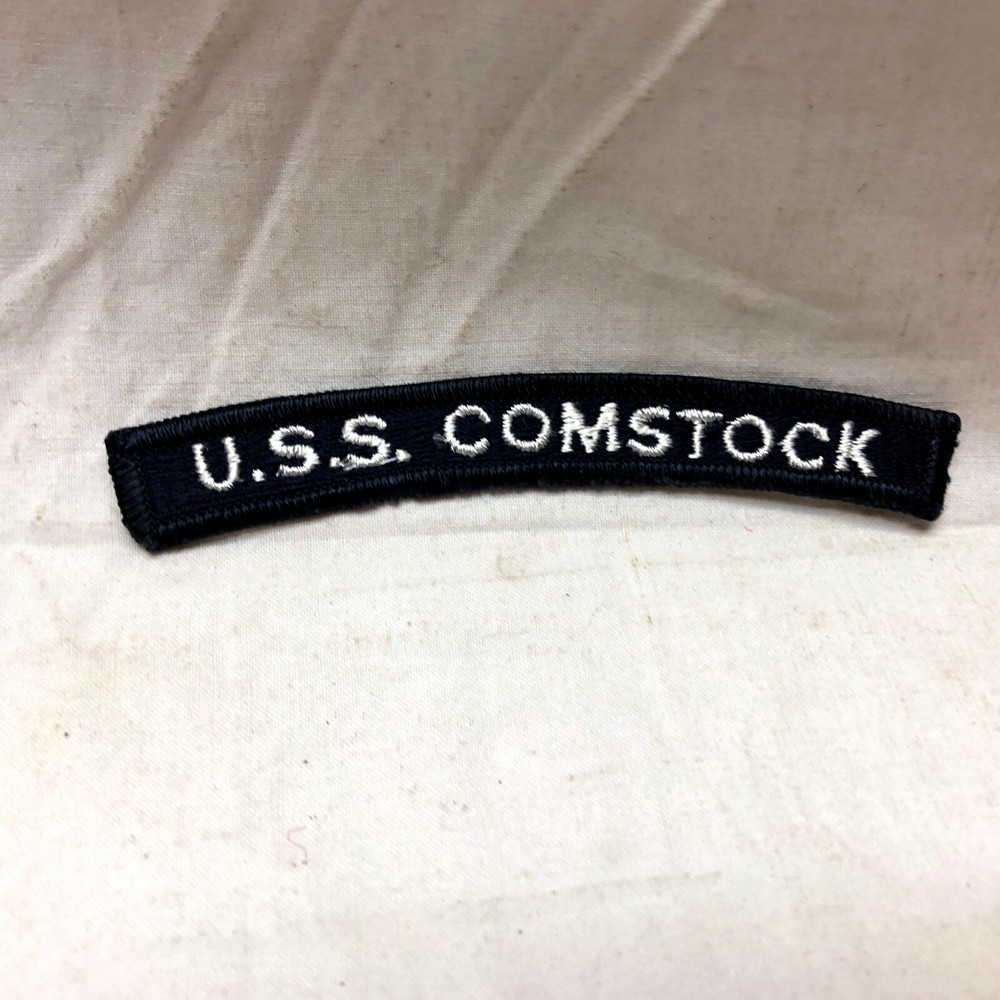 Military Patch Arc Tab Badge U.S.S. Comstock