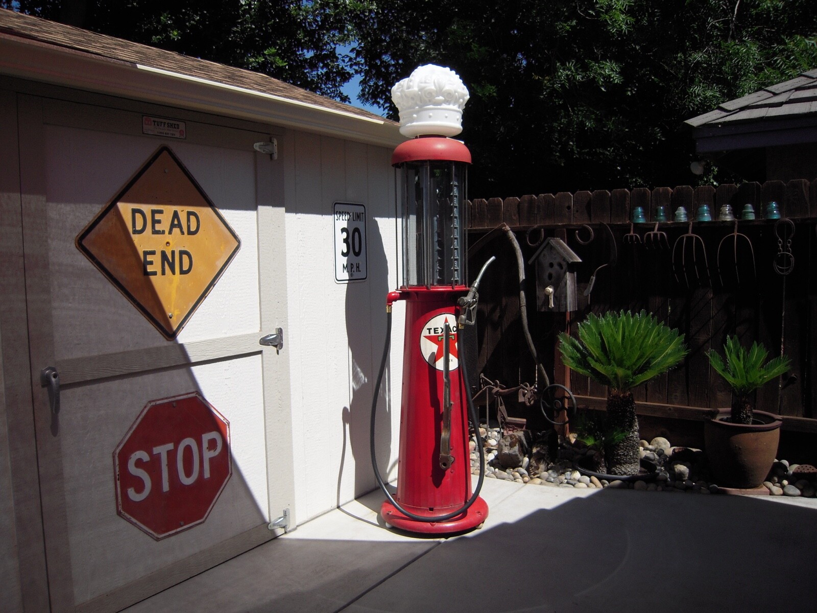 GAS PUMP HOSE 8 FOOT X 3/4" BRASS ENDS DISPLAY HOSE FOR PUMP RESTORATION ONLY