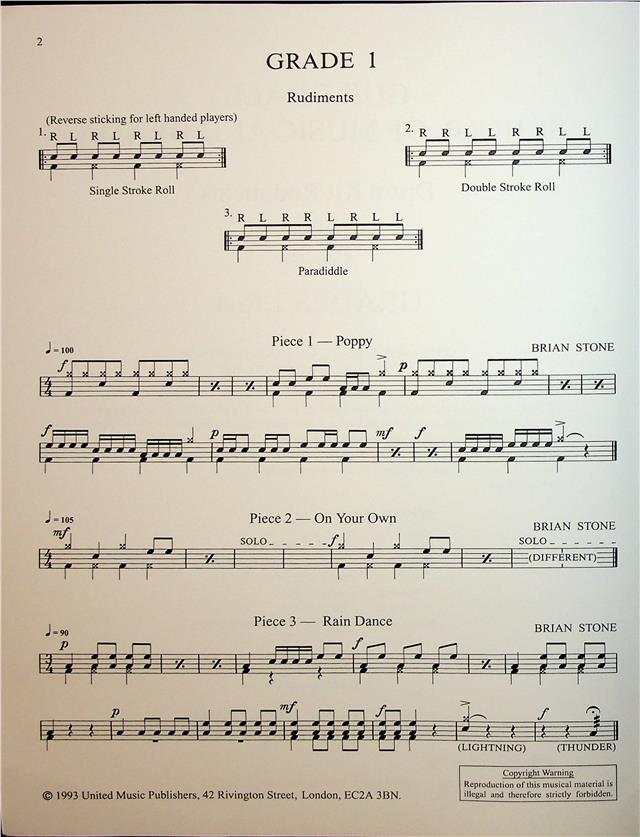 Guildhall, Drum Kit, Grades 1 - 4 (1993)