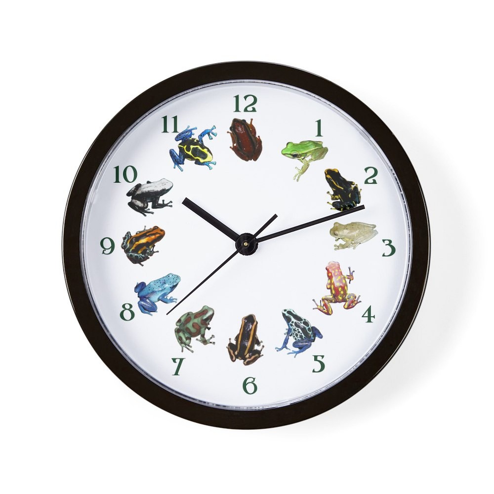CafePress Frog Diversity 10" Wall Clock (204481417)