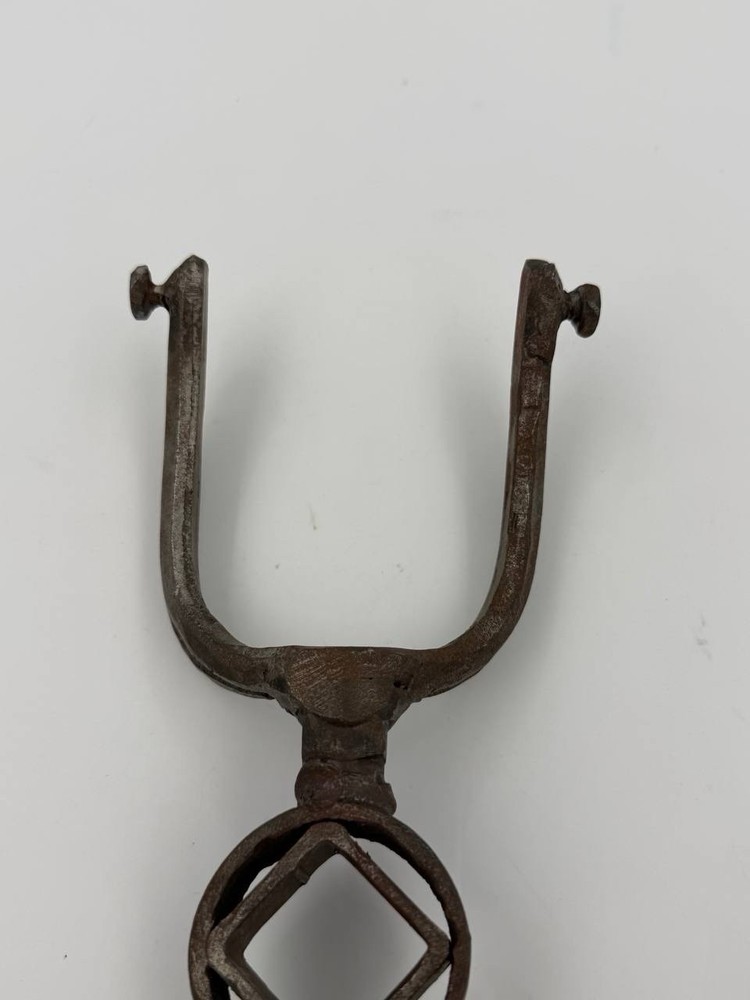 🔥 Vintage Hand Forged Blacksmith Tongs Iron Tool Rustic Primitive