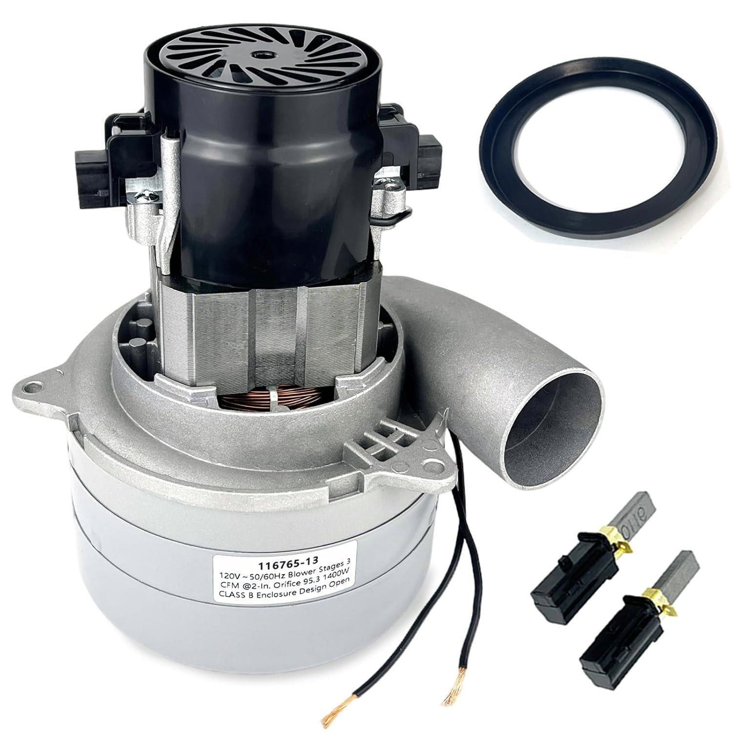 116765-13 116765-00 Central Vacuum Motor, 3-Stage High Suction All Metal Ⴟ