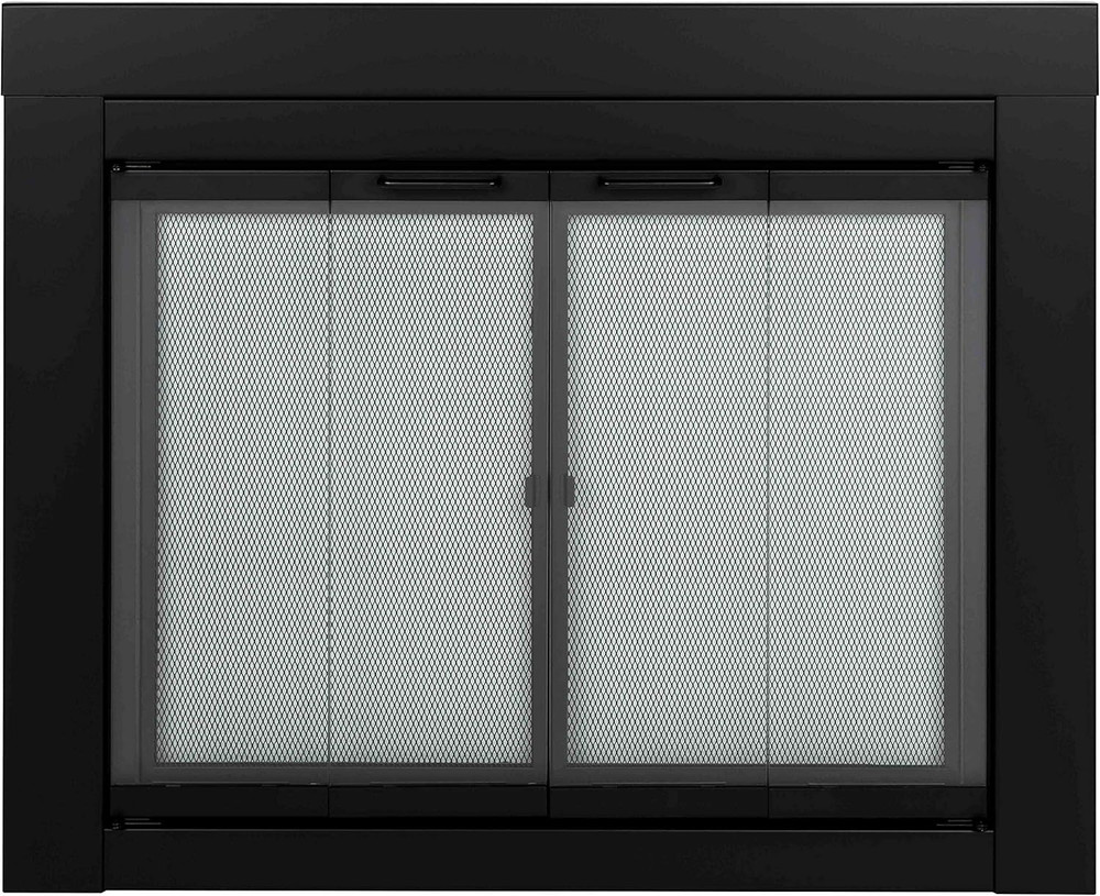 AT-1001 1111 Fireplace Screen, Black Medium