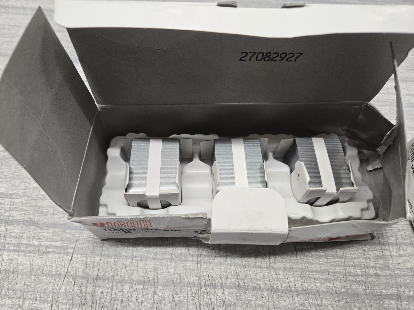 Ricoh PPC Refill Staple Type K- 3 Refills Per Pack- Lot Of 2 Packs (6 Refills)