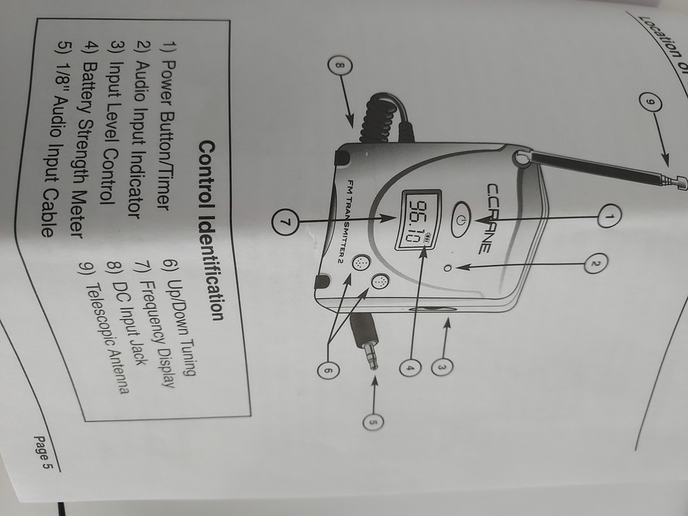 C.Crane FM Transmitter FT-007 FM Transmitter With Power Supply