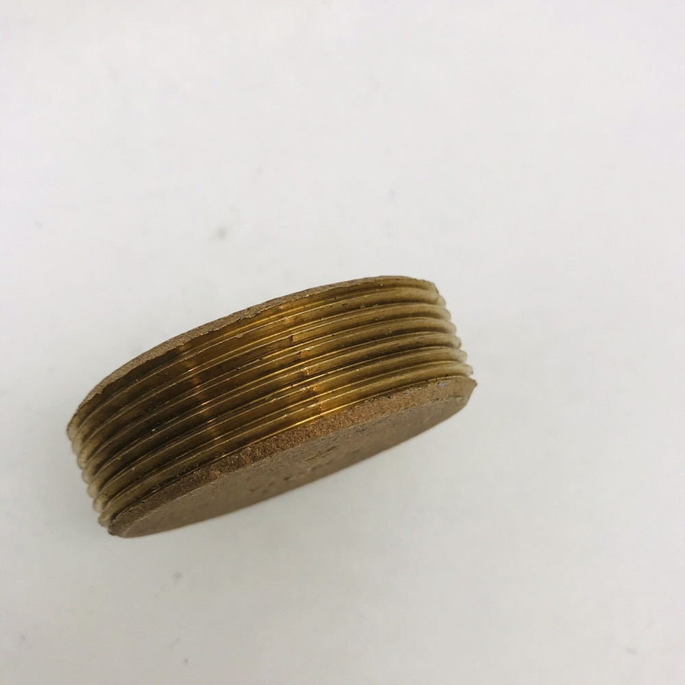 LOT OF 10 SCI 2" CLEAN-OUT PLUG - SOLID BRASS COVER, SQUARE DRAIN ACCESS