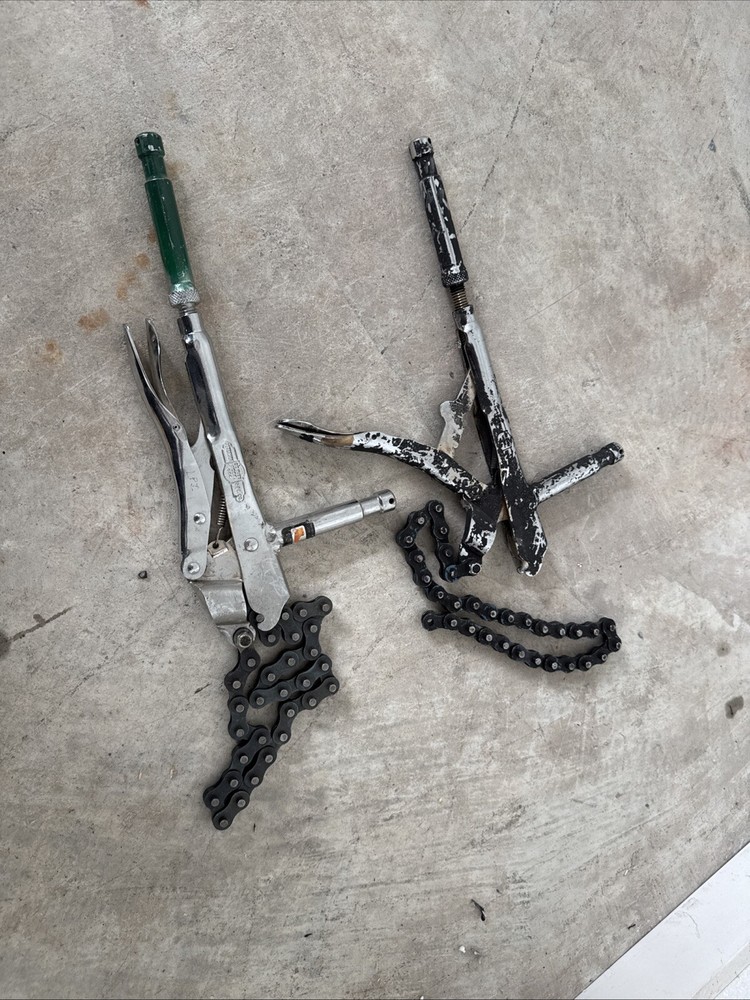 (2x) Matthews Chain Vice Grip with Two 5/8" Pins