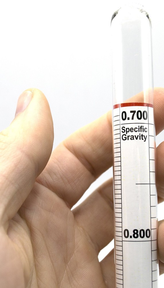 Universal Laboratory Hydrometer in Hard Plastic Case- Measure Specific Gravit...