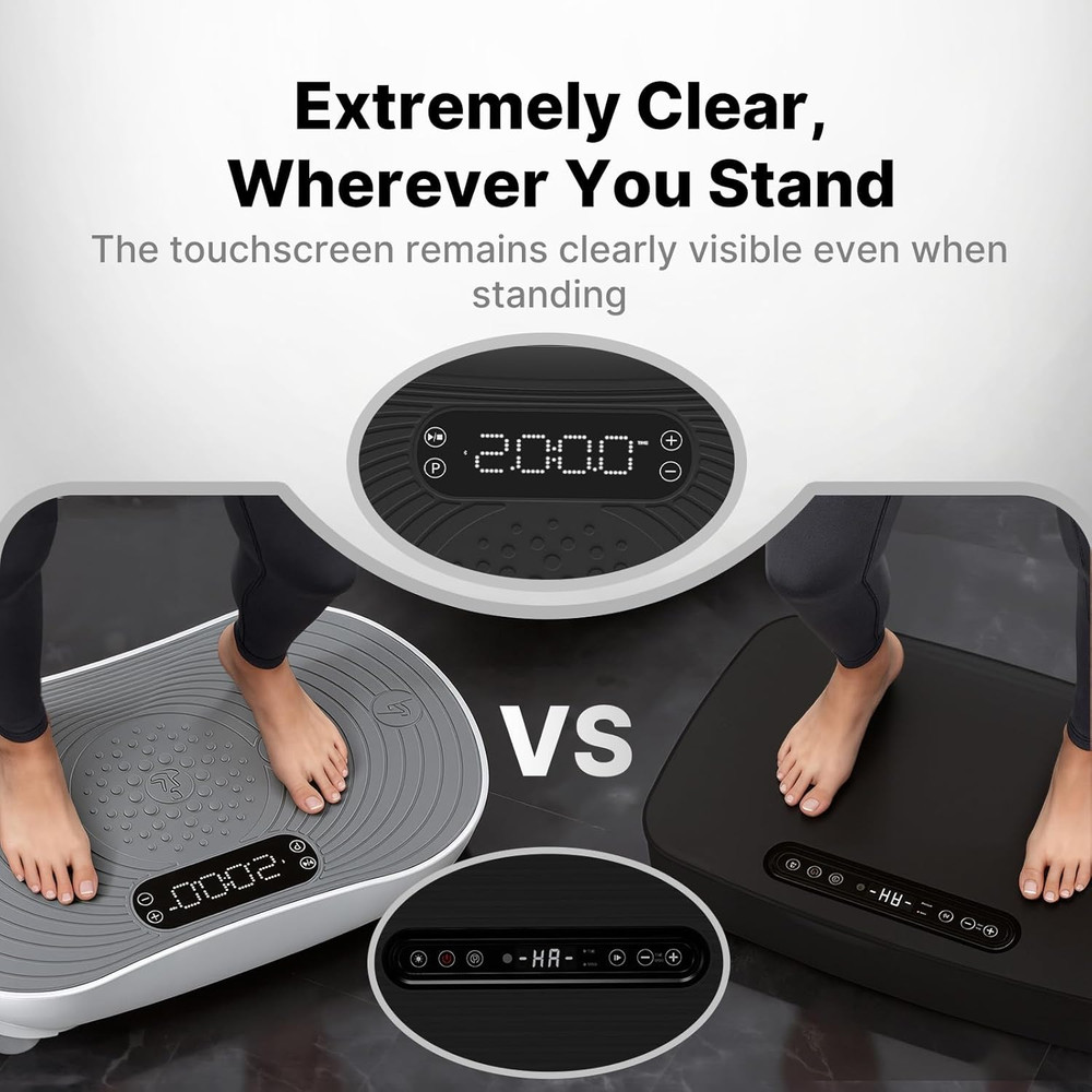 MERACH Vibration Plate Exercise Machine, Vibrating Platform for Lymphatic Draina