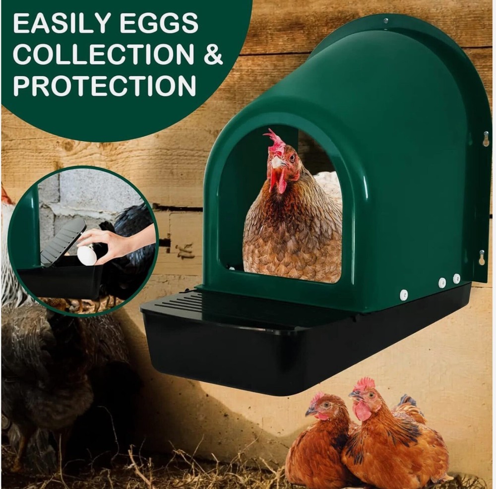 5 Pack Nesting Boxes Chicken Coop Chicken Nesting Box Laying Eggs Roll Away