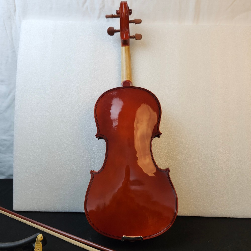 Student Violin w/ Case Bow Rosin String Cheek Rest 4/4 Size