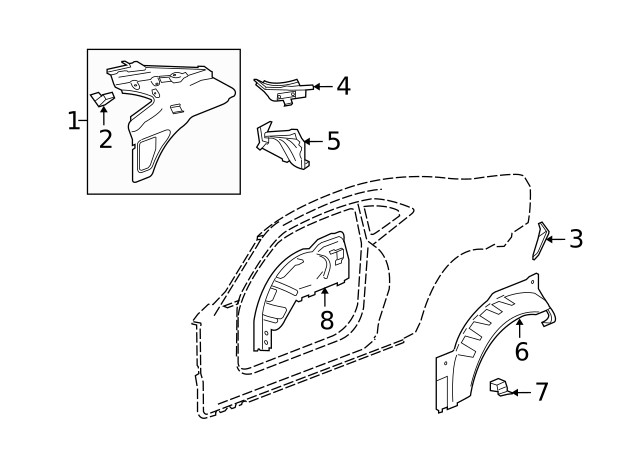 Genuine GM Coat Hook Bracket 92236903