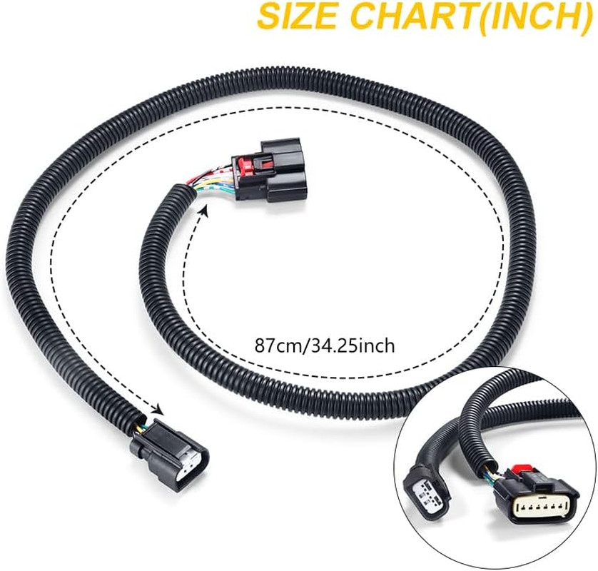 Rear View Back up Camera Wiring Harness Compatible with 2013-2016