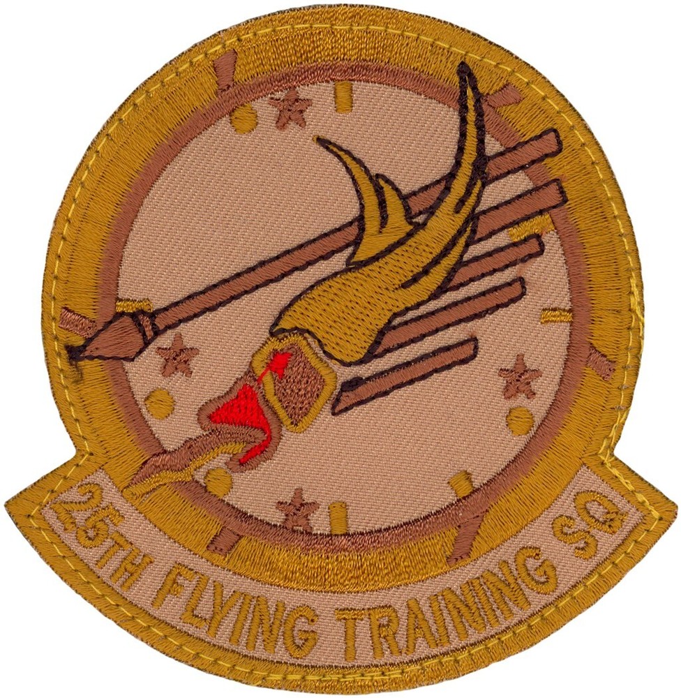 USAF 25th FLYING TRAINING SQUADRON PATCH - DESERT
