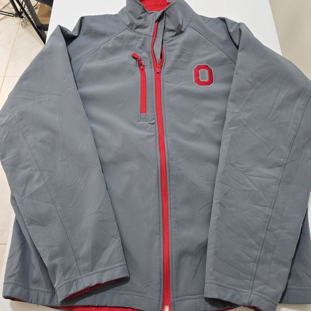 Ohio State Buckeye Varsity Apparel Soft shell Fleece Lined Jacket Large