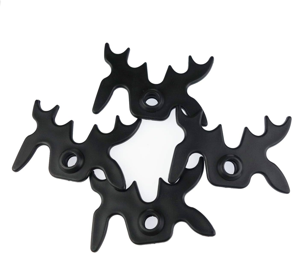 4 Pack Plastic Moosehead Pool Billiard Cue Bridge Head