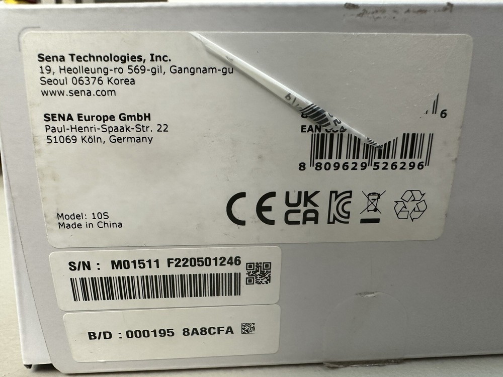 SENA 10S Bluetooth 4.1 Headset & Intercom Single Pack