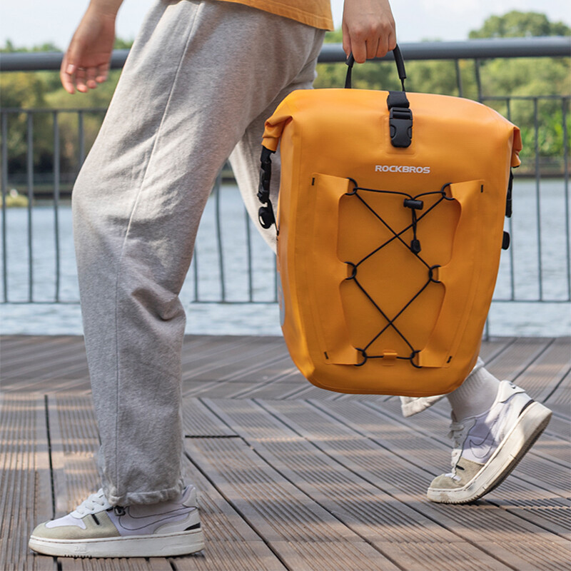 ROCKBROS Pannier Bag Bike Rear Rack Seat Bag Storage Pouch Trunk 25L Waterproof