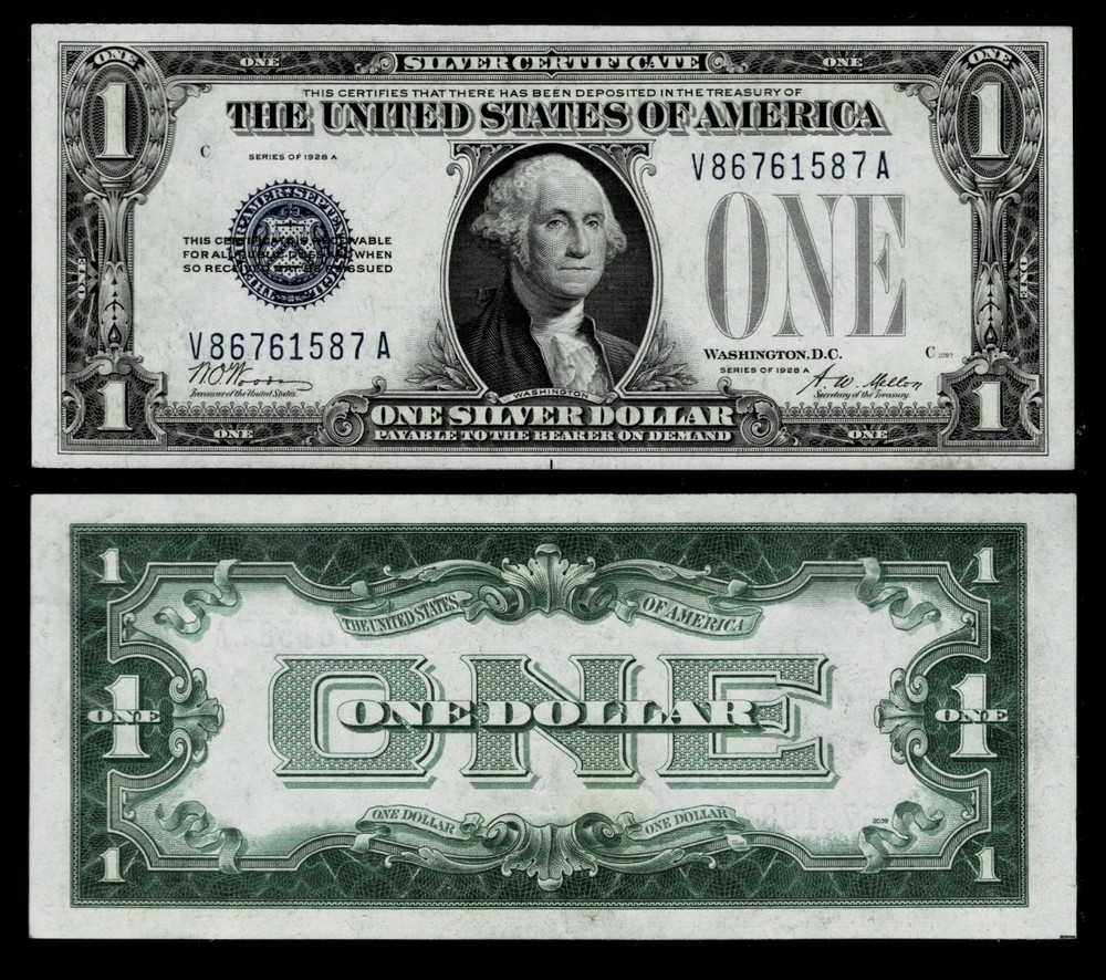 1928-A $1 SILVER CERTIFICATE NOTE~CRISP UNCIRCULATED
