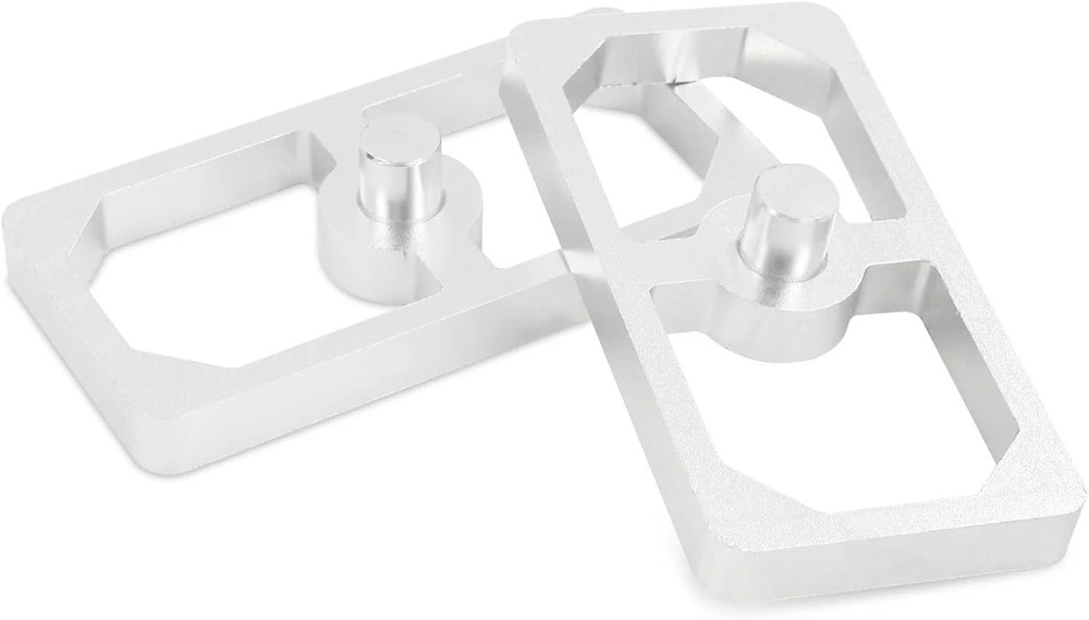 Universal Aluminum Leaf Spring Lowering Block Kit Versatile for 2 Pack 0.5 Inch
