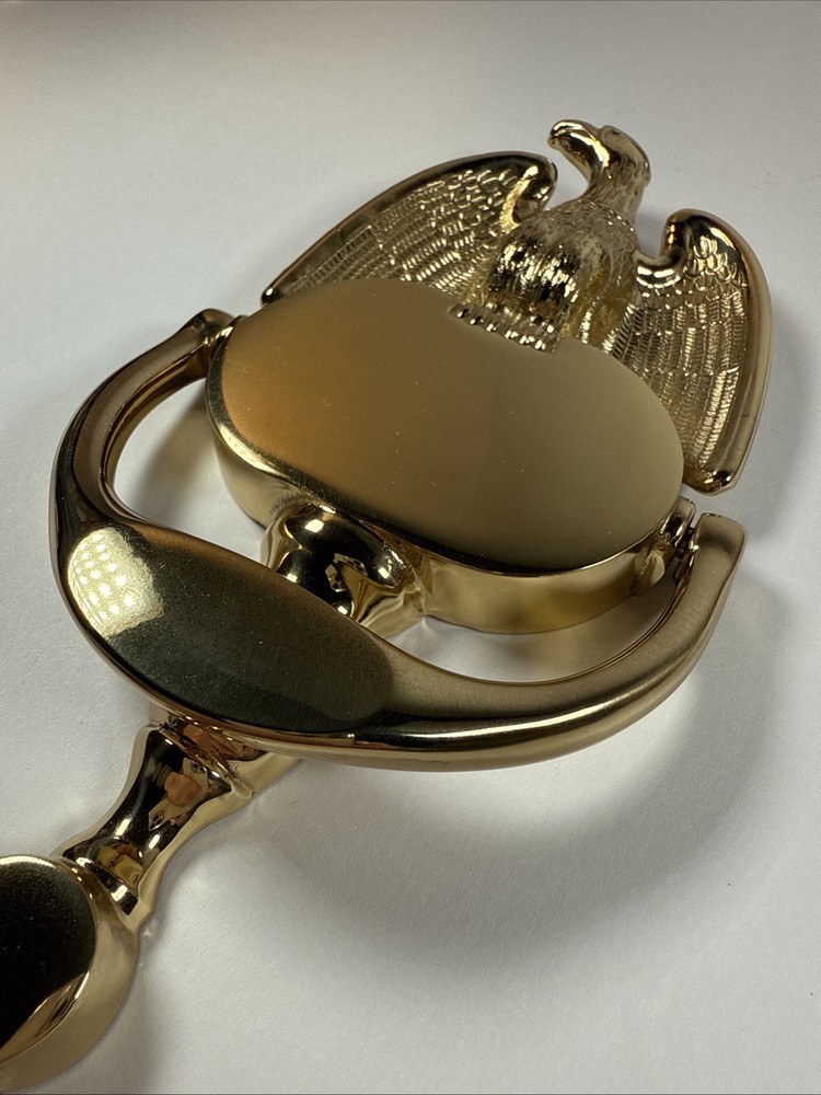 Vintage NIP Baldwin Solid Brass 8” Eagle Door Knocker With Original Hardware