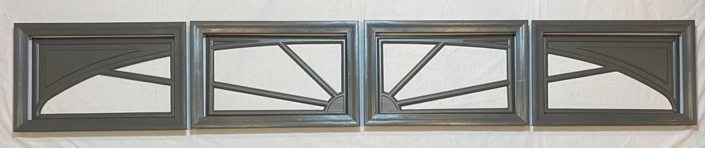 Charcoal Gray Amarr Garage Door Window Kit Short Panel Frame Insert Glass Option