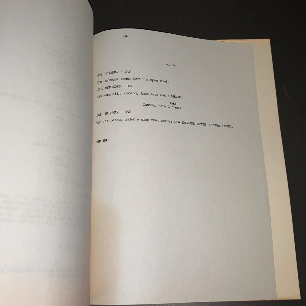 AMOS & ANDREW (12/91) Cage & Jackson / Agency Script + COA!