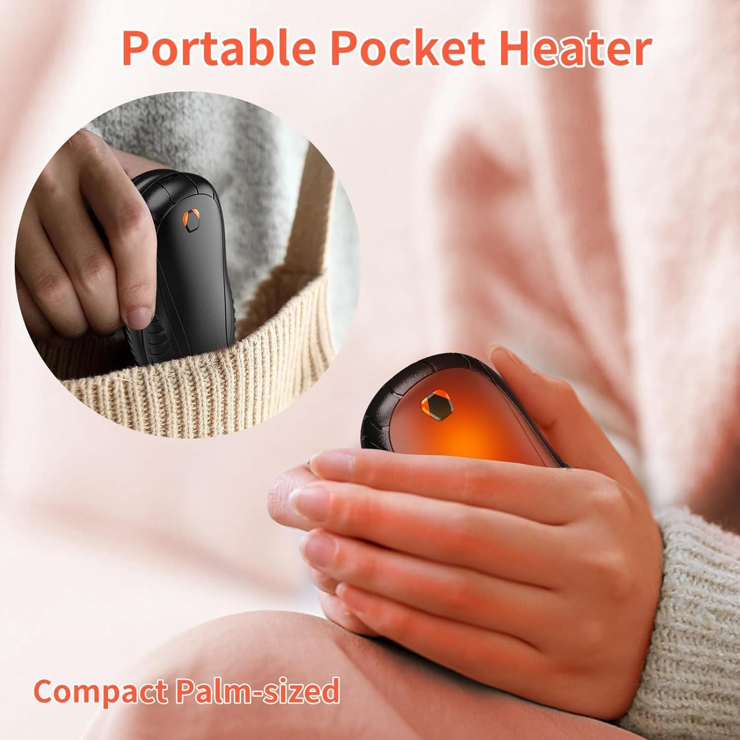 HOT! Hand Warmers 2Pack ,5200mAh Rechargeable Hand Warmer, 13Hrs Long