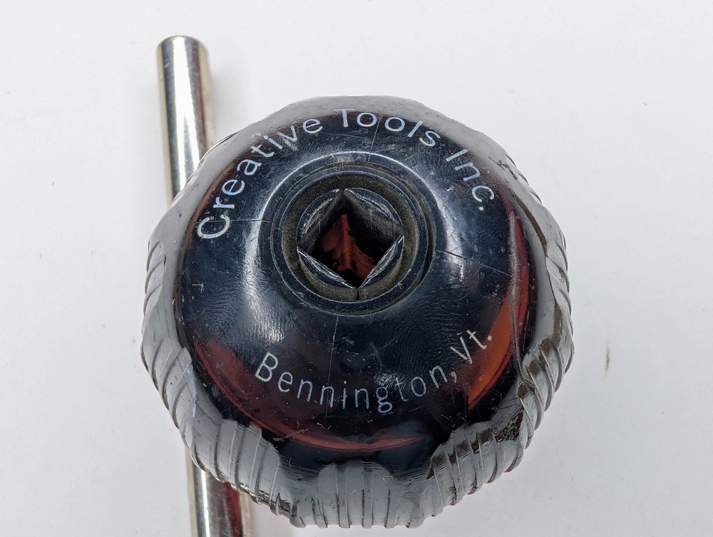 Vtg EasyDriver Creative Tools Ratcheting Screwdriver Handle Bennington VT Red