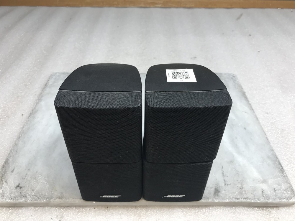 Bose Acoustimass Double Cubed Mini Speakers Black Pair Wired