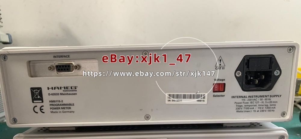 1pcs HAMEG HM8115-2 PROGRAMMBLE POWER METER without USB interface