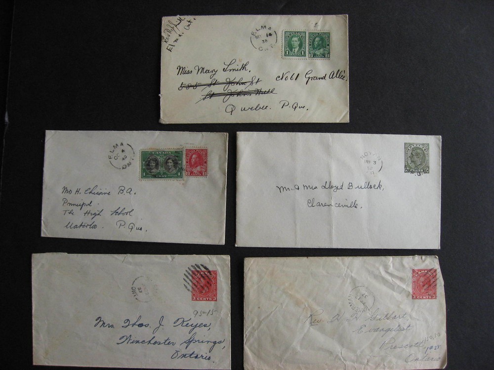 CANADA 21 old split ring cancelled covers, from old hoard, check them out!