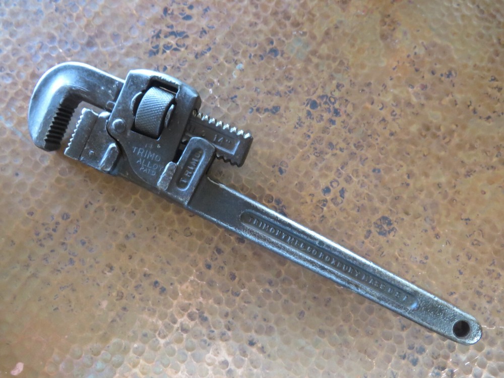TRIMONT 1918 Adjustable Pipe Wrench TRIMO
