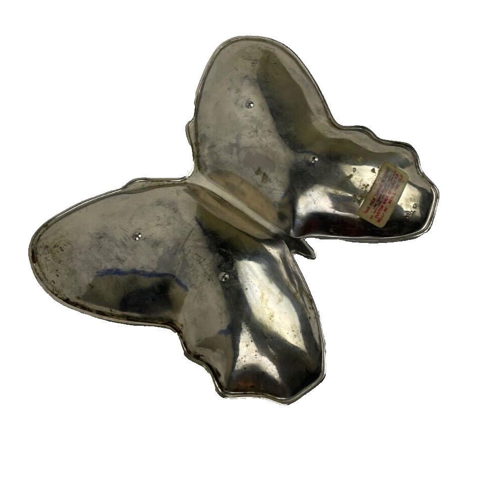 Large Vintage Butterfly Shaped Silver-Plated Dish, Decorative Wing Design, Delli