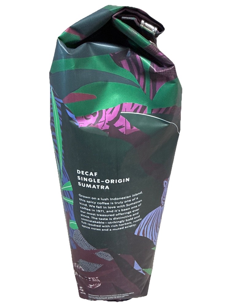 Starbucks Decaf Sumatra Whole Bean Coffee Bean, 1lbs.