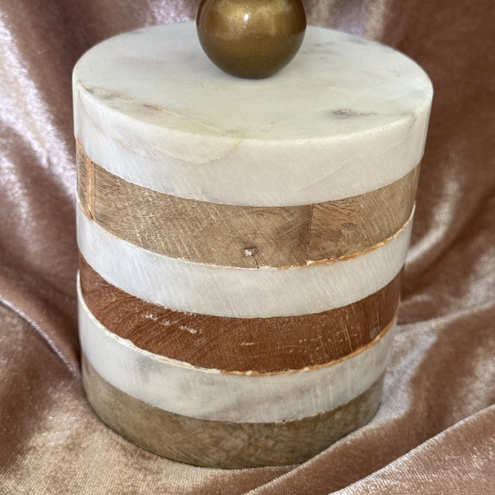 Marble BASE World Globe Clear With Gold 15.5”