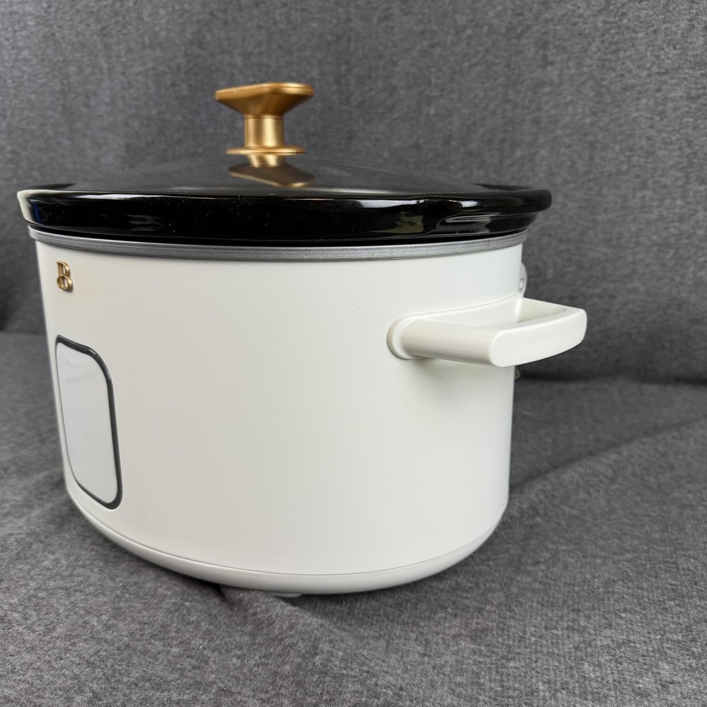 Beautiful 6qt Programmable Slow Cooker White Ceramic Tested Drew Berrymore