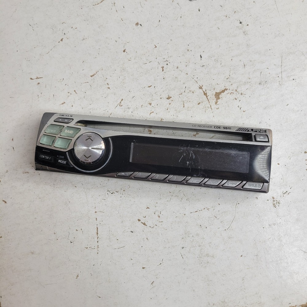 Alpine CDE 9841 Faceplate Only OEM Tested