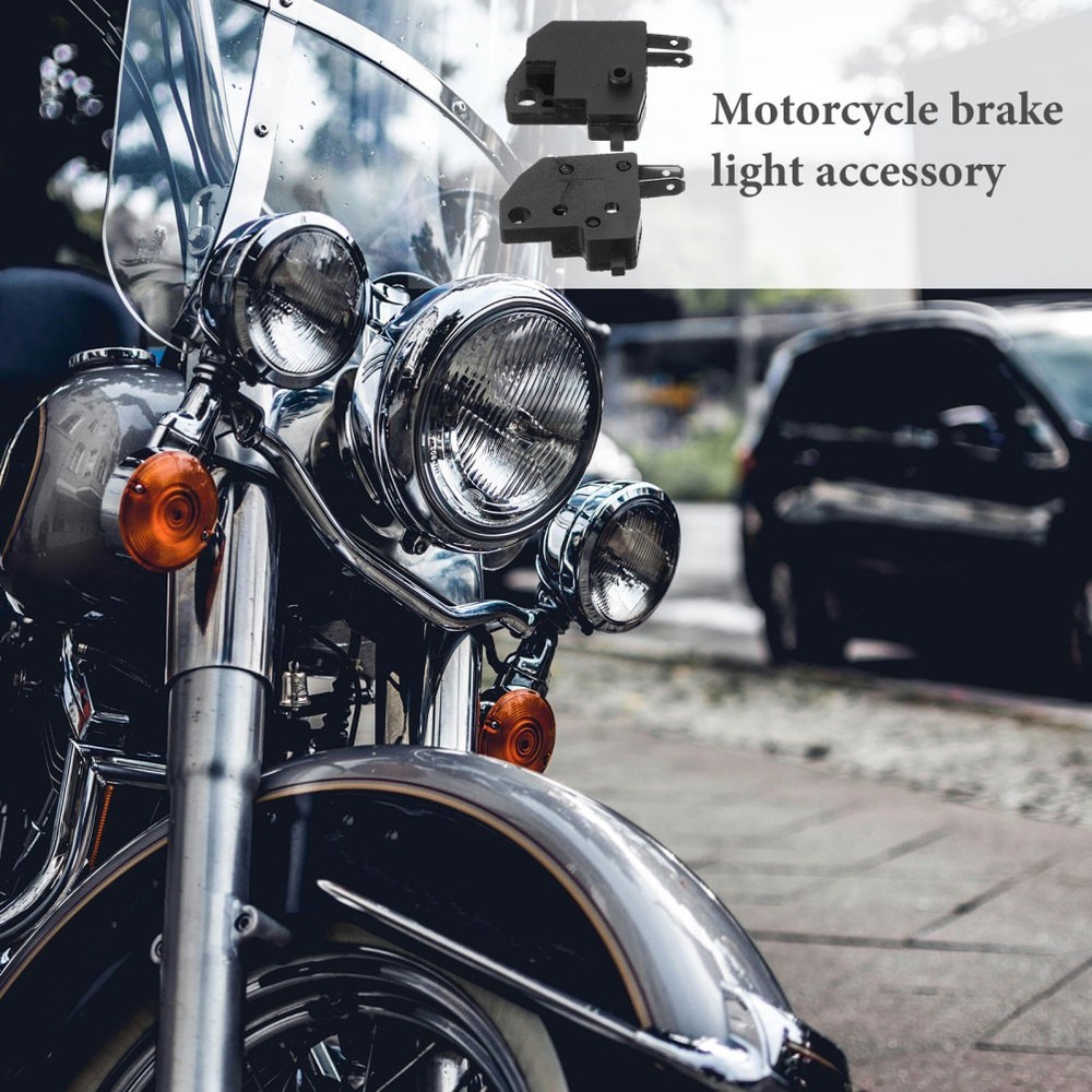 2 Pcs Motorcycle Turn Signal Lights Indicator Replacement Brake Switch