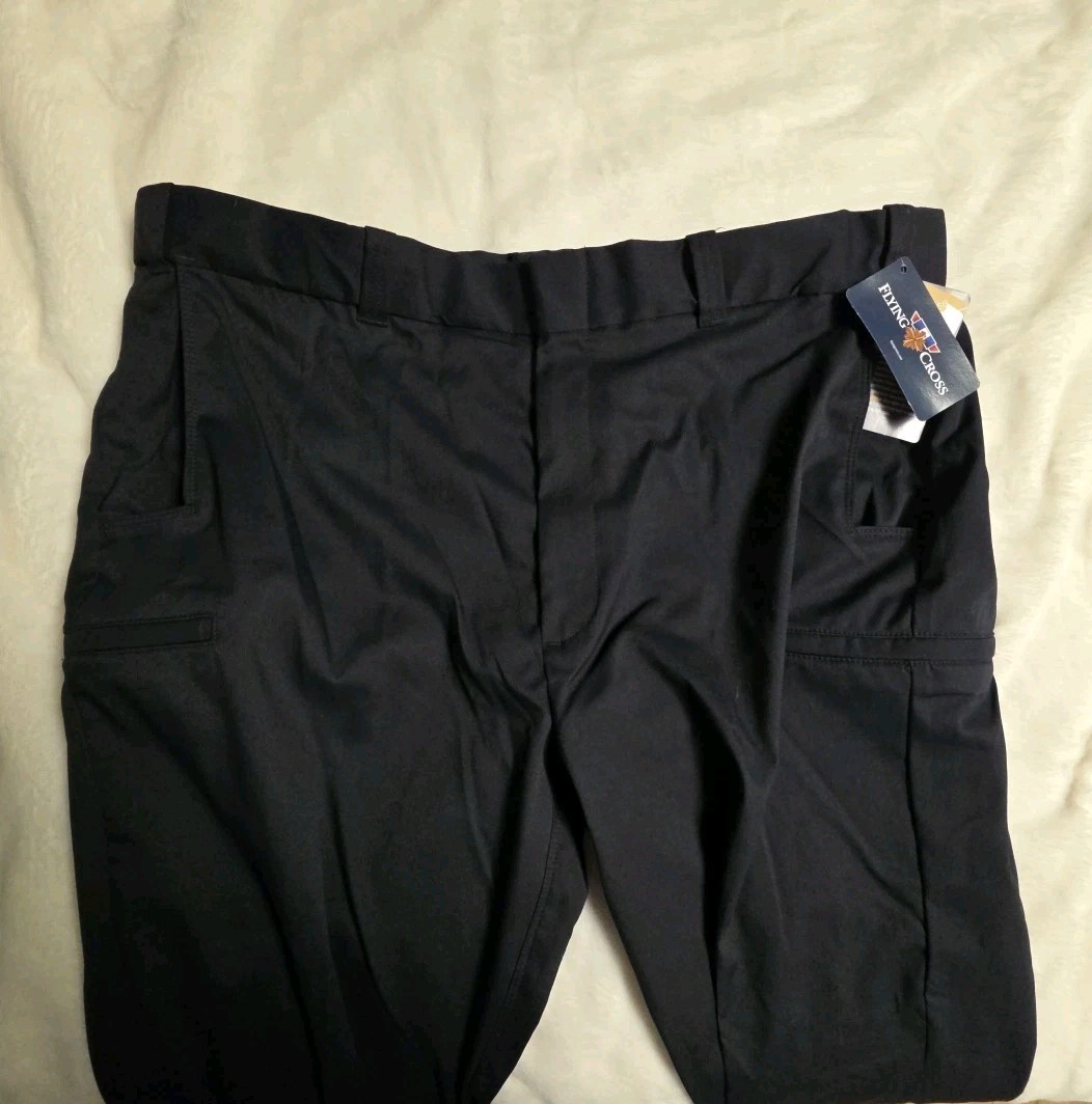 Mens 44 Reg, Dark Navy, Unhemmed Flying Cross Class A 6 Pocket, Uniform Pants