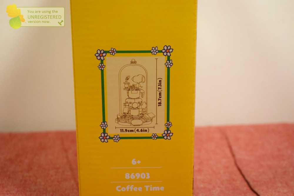 Pantasy Peanuts Snoopy Coffee Time Buildable Brick Block Set 86903 #