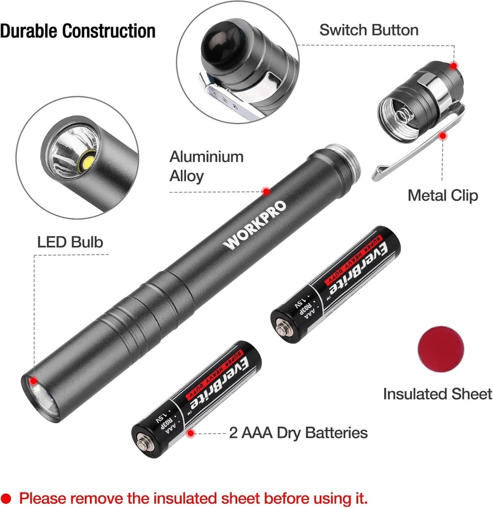 High-Quality Compact Pen Flashlight: Perfect for Everyday Use and Emergencies