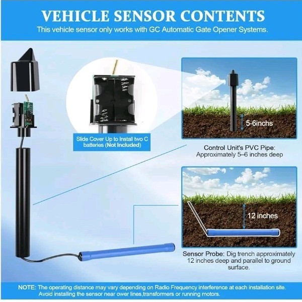 Vehicle Exit Sensor Kit For Ghost Controls Driveway Door Opening Systems
