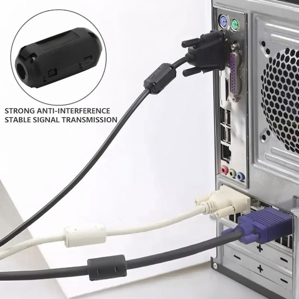 Ferrite Beads 22-Piece Set - Effective EMI Filter for Home Electronics