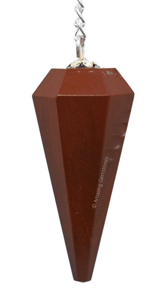 Red Jasper  Dowsing Crystal Pendulum