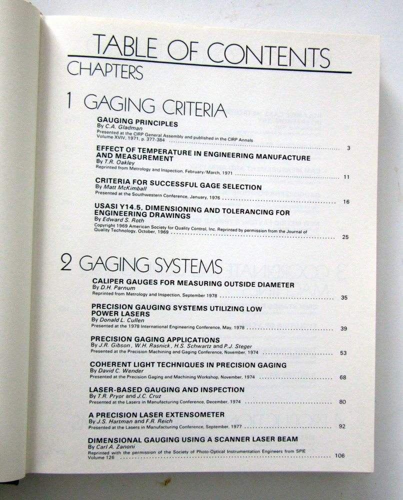 GAGING, Practical Design and Application, First Edition 1981