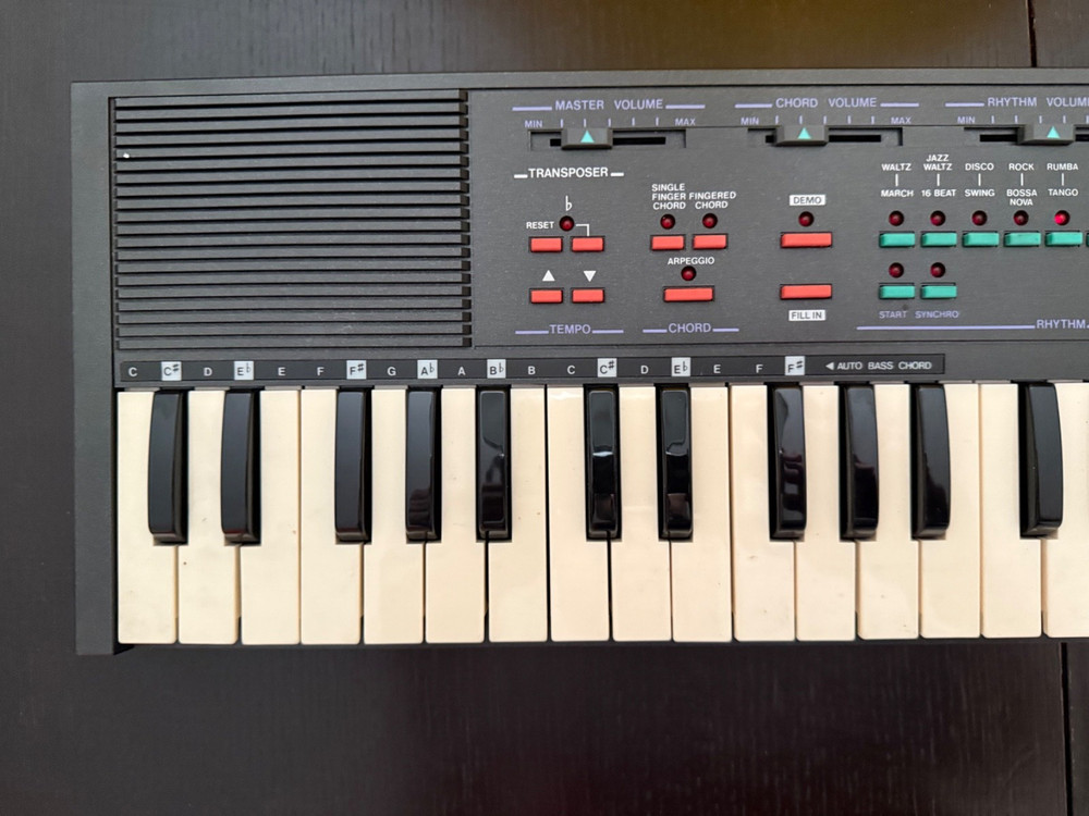 Rhythmic 6 Portable Keyboard Squarewave Synth Drum Machine Retro Analog Lofi