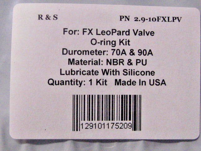 FX leopard Valve O-Ring Kit / R&S 2.9-10FXLPV